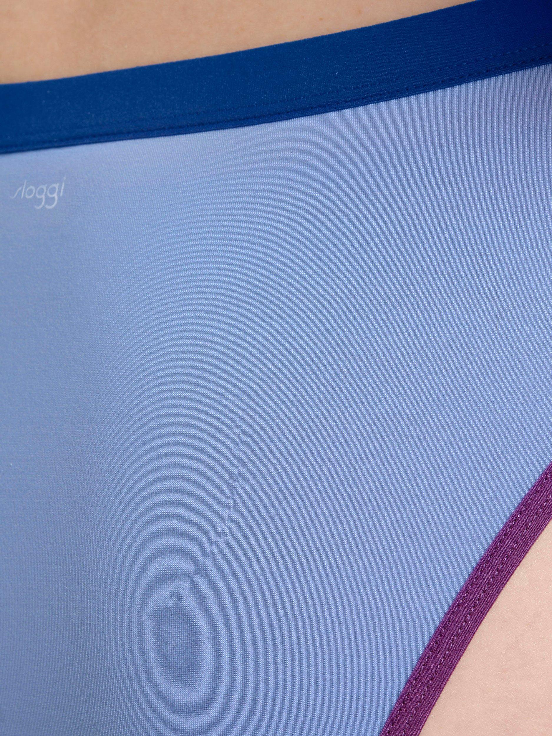 Product image 4 of 6, which shows sloggi Shore Marina Grande Ultra High Leg Swim Bottoms, Riviera, M