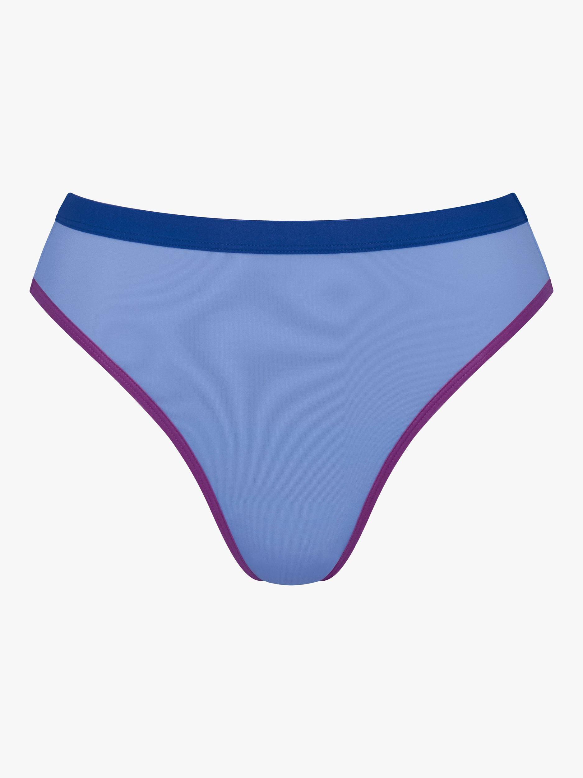 Product image 5 of 6, which shows sloggi Shore Marina Grande Ultra High Leg Swim Bottoms, Riviera, M