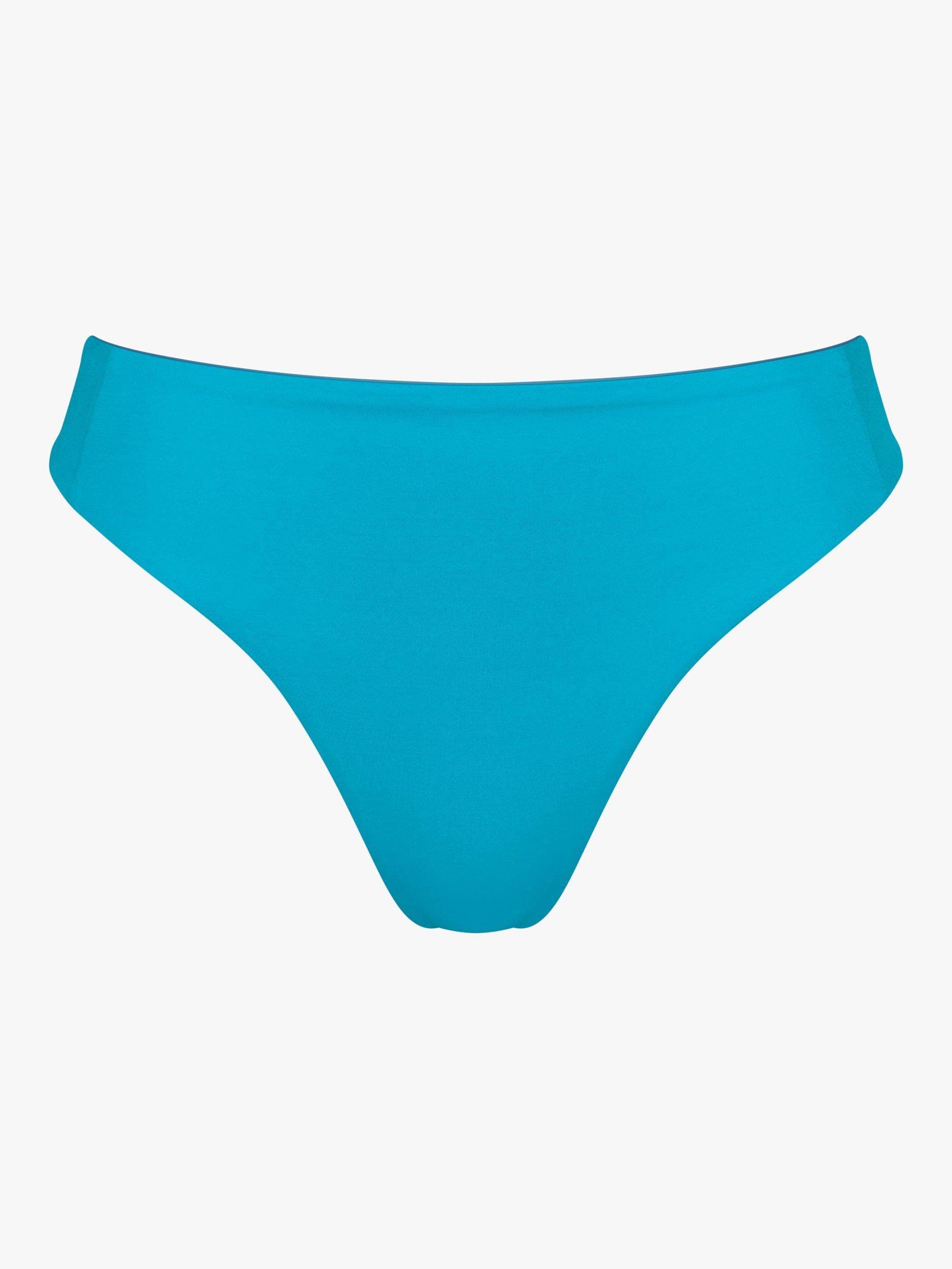 Product image 9 of 11, which shows sloggi Shore Fornillo Reversible Bikini Bottoms, Turquoise/Purple, S