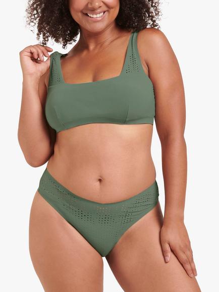 sloggi Shore Arienzo Ultra High Leg Swim Bottoms, Urban Green, Urban Green