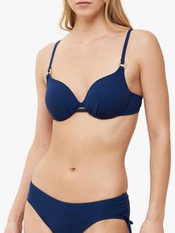 Triumph Summer Glow Underwired Padded Bikini Top, True Navy - view 2, True Navy