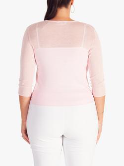 chesca Multiway Silk Linen Blend Cardigan - view 2, Pink
