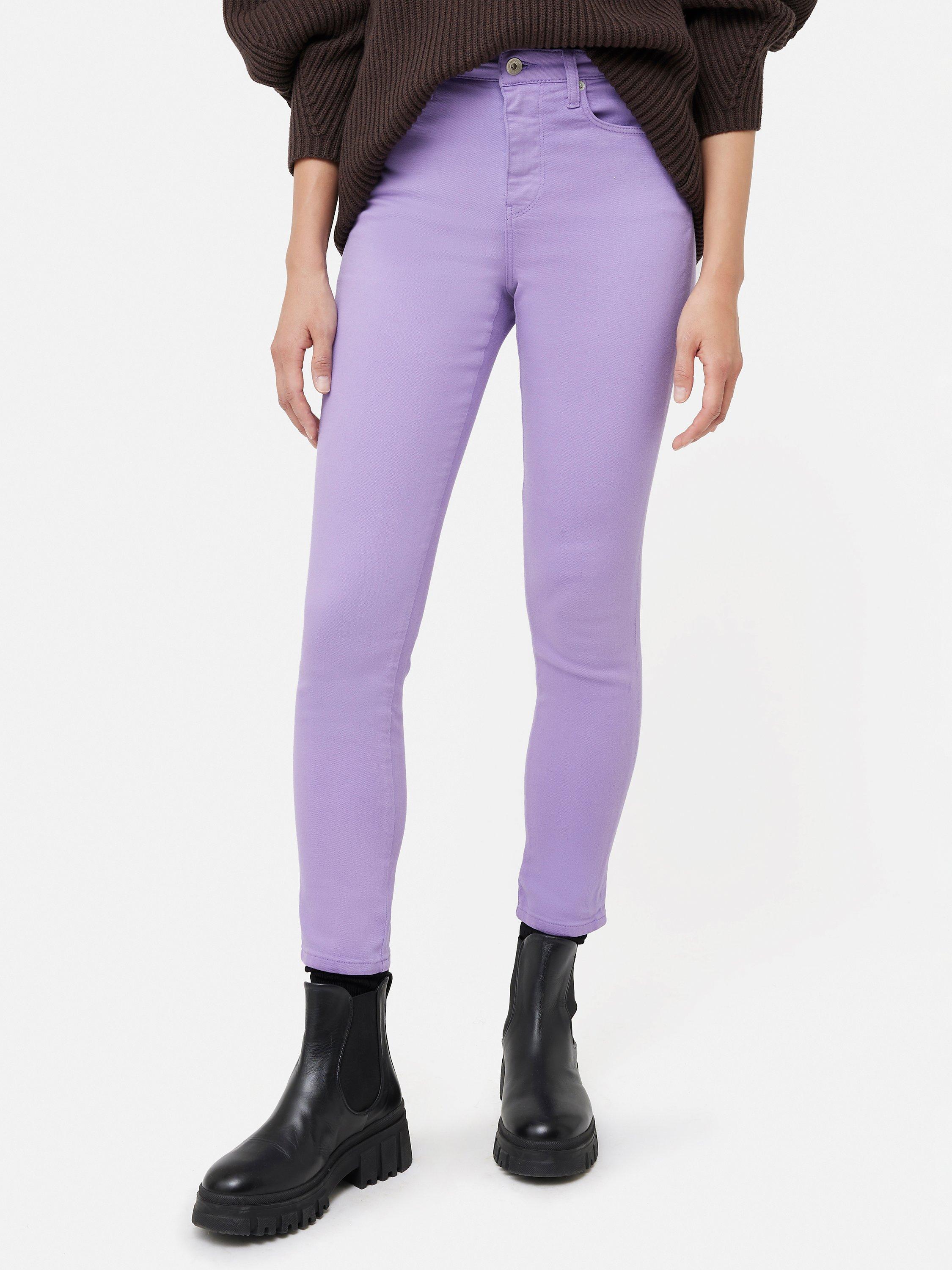 Jigsaw Richmond Dye Skinny Jeans, Lilac