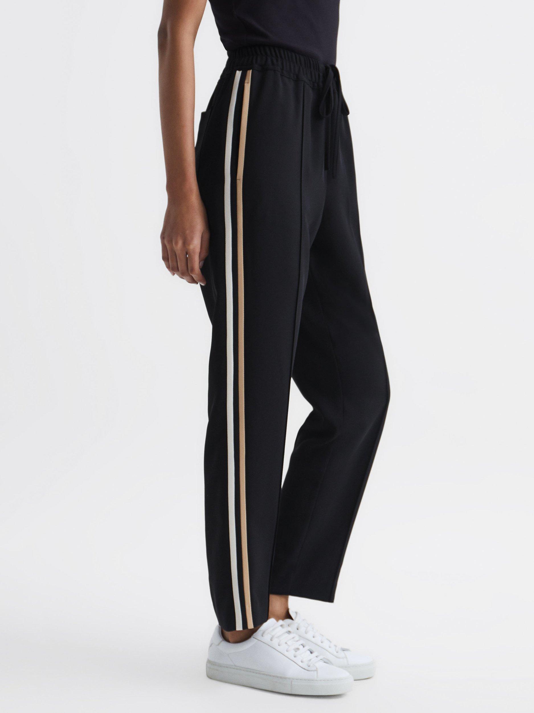 Reiss Odell Tapered Trousers, Black