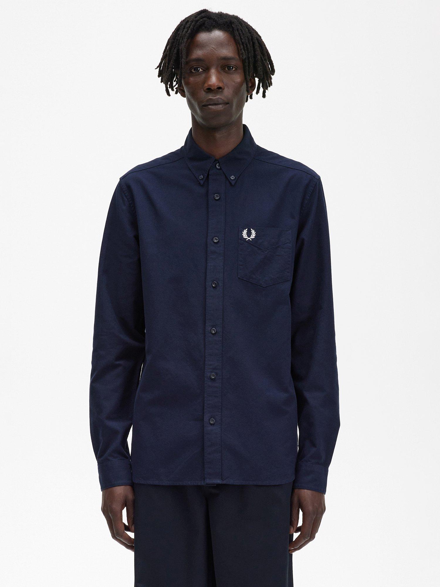 Fred Perry Oxford Shirt 608 Navy