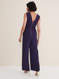 Phase Eight Anna Cutout Belted Jumpsuit, Ink