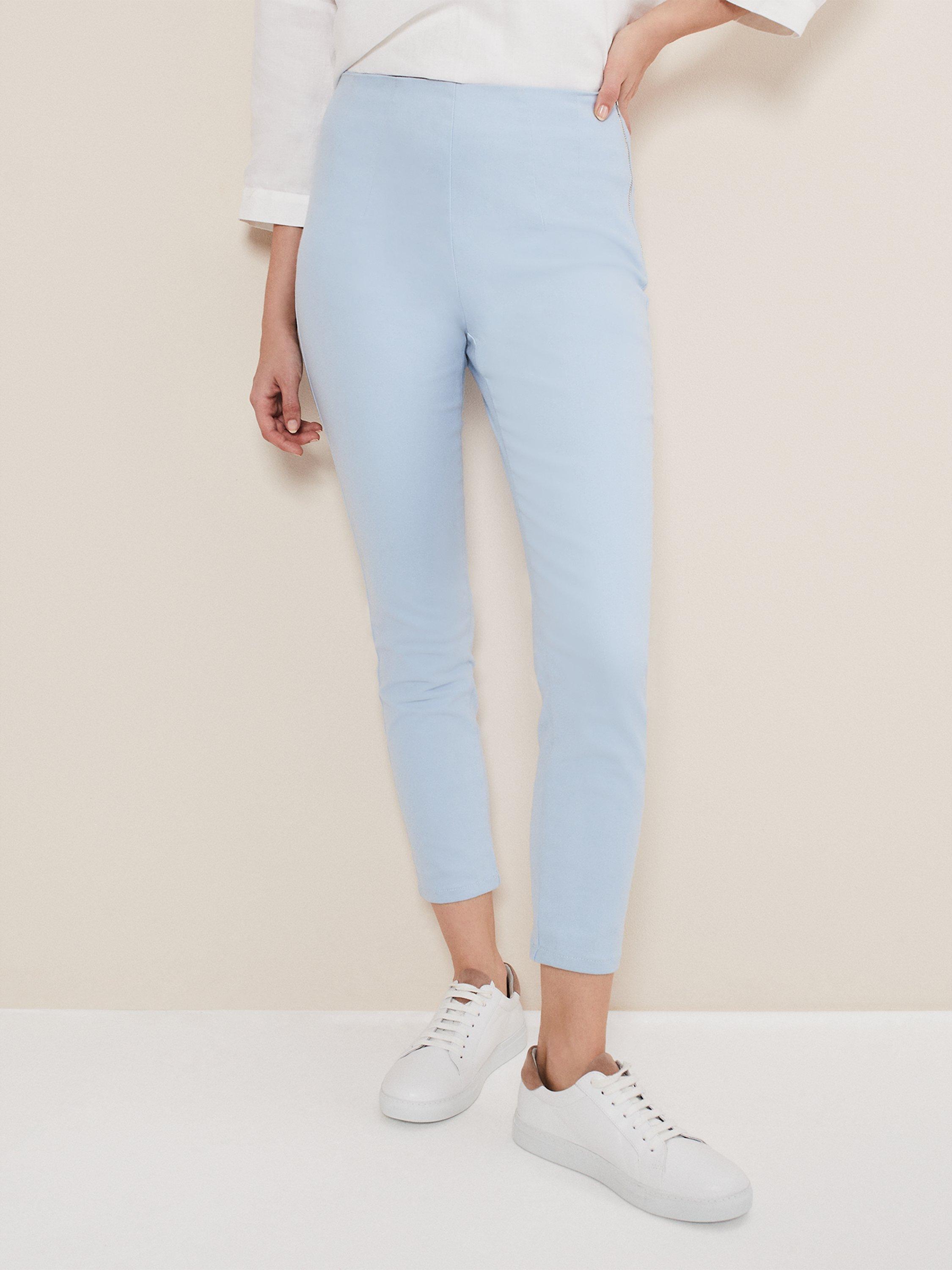 Phase Eight Amina Skinny Jeggings, Soft Blue
