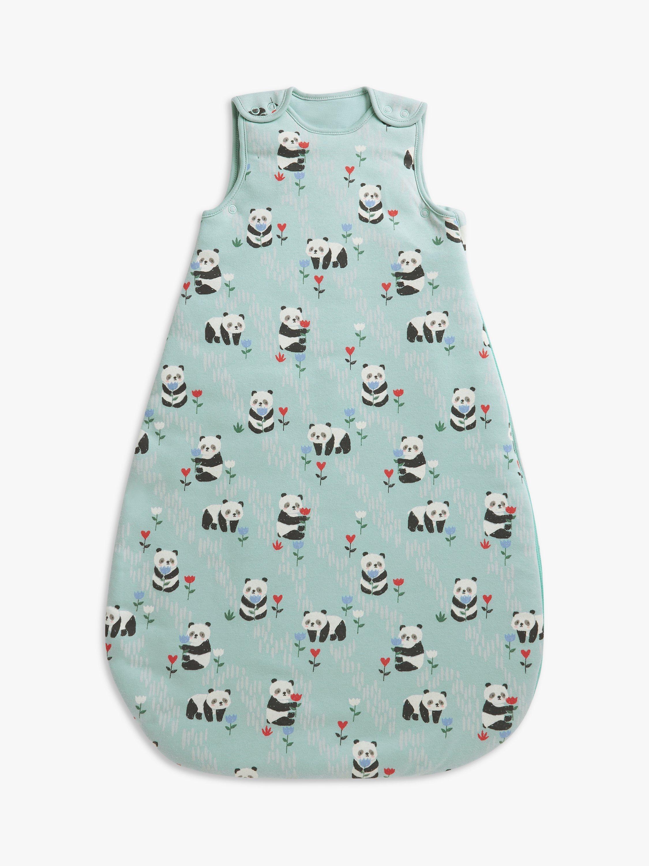 John Lewis Panda Baby Sleeping Bag 1.5 2.5 Tog Pack of 2 Multi