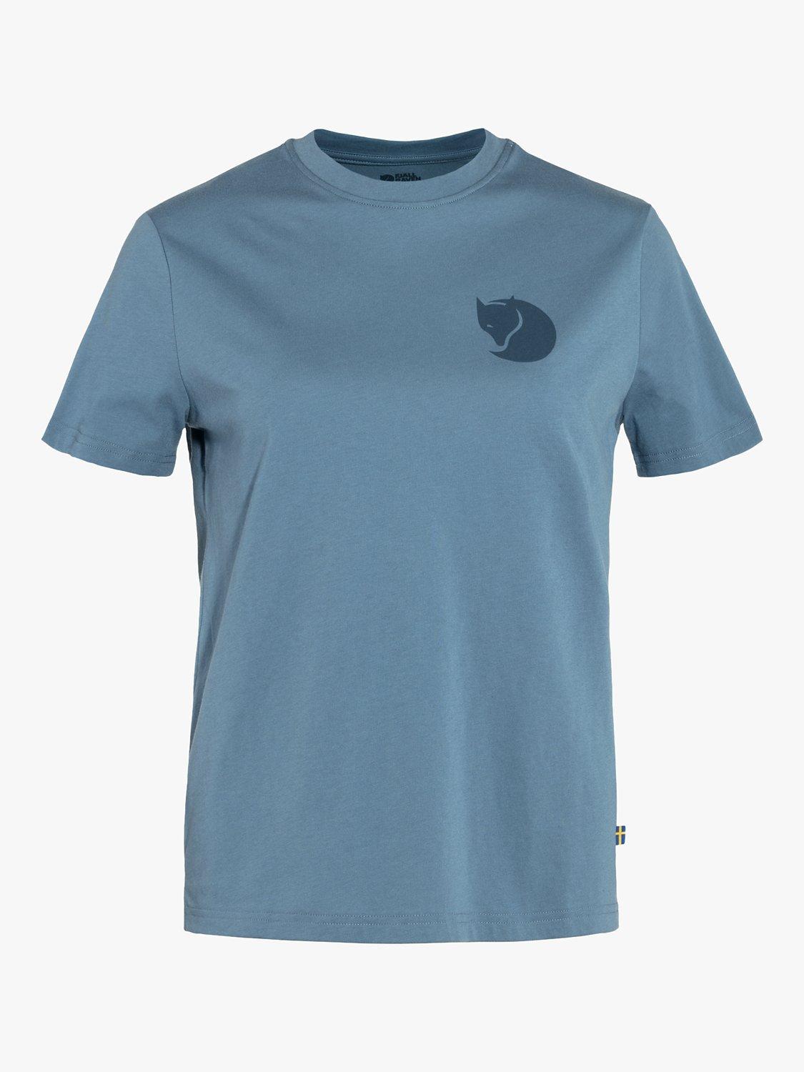 Fjällräven Fox Logo Boxy Fit Short Sleeve T-Shirt, Dawn Blue