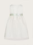 Monsoon Baby Freya Scuba Bridesmaid Dress, Ivory