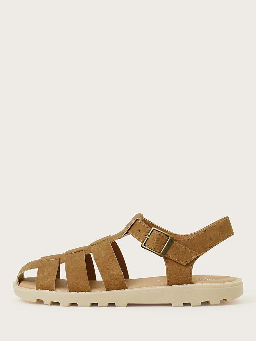 Monsoon Kids' Caged Suedette Sandals
