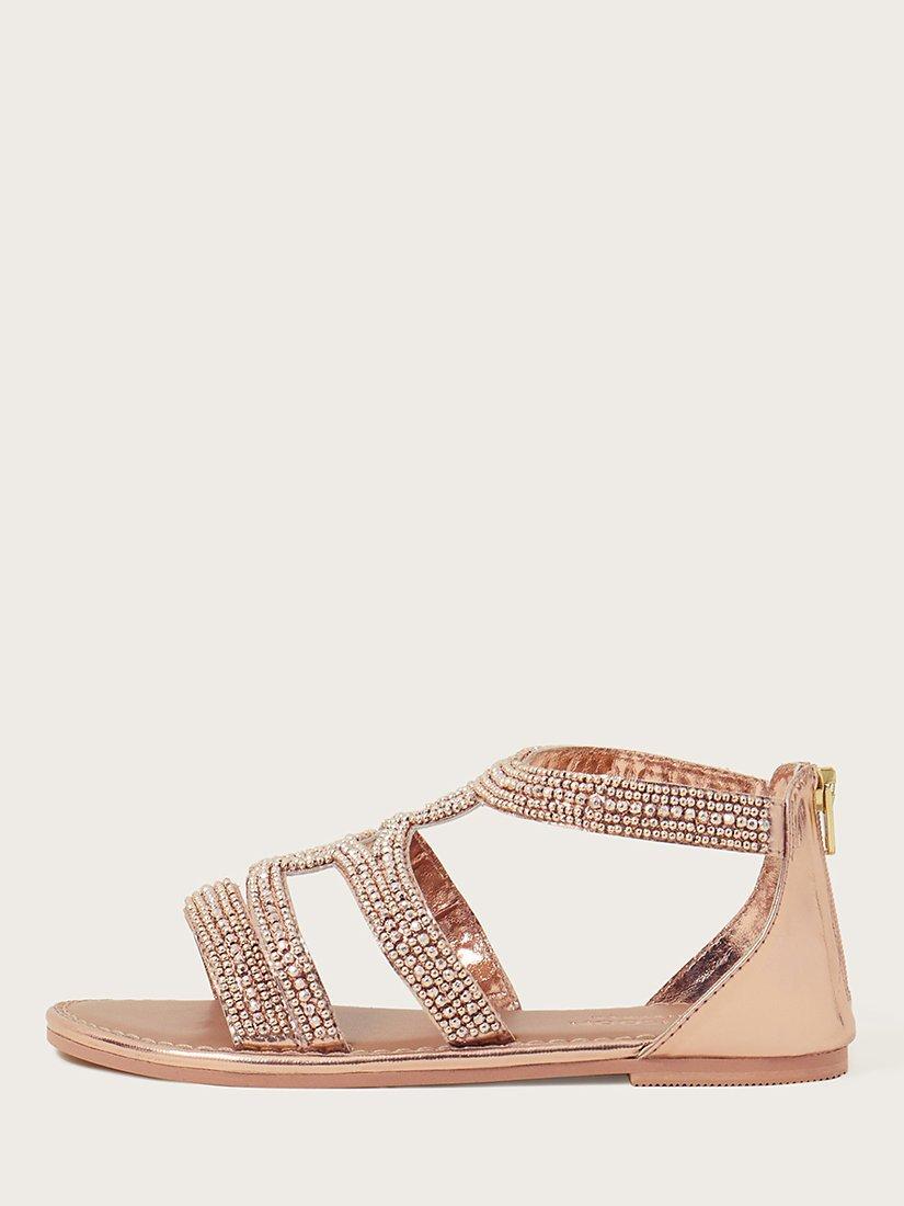 Monsoon Kids' Beaded Strappy Sandals