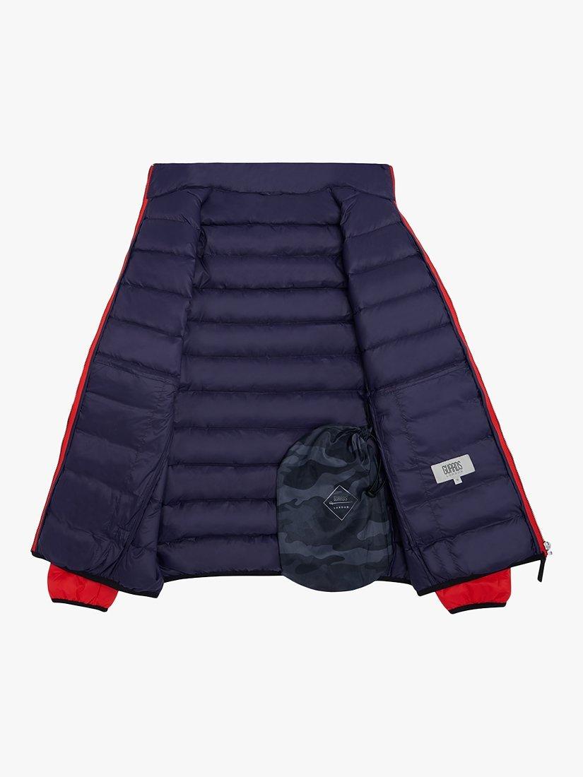 Guards London Evering Lightweight Packable Down Jacket, Red, 36R