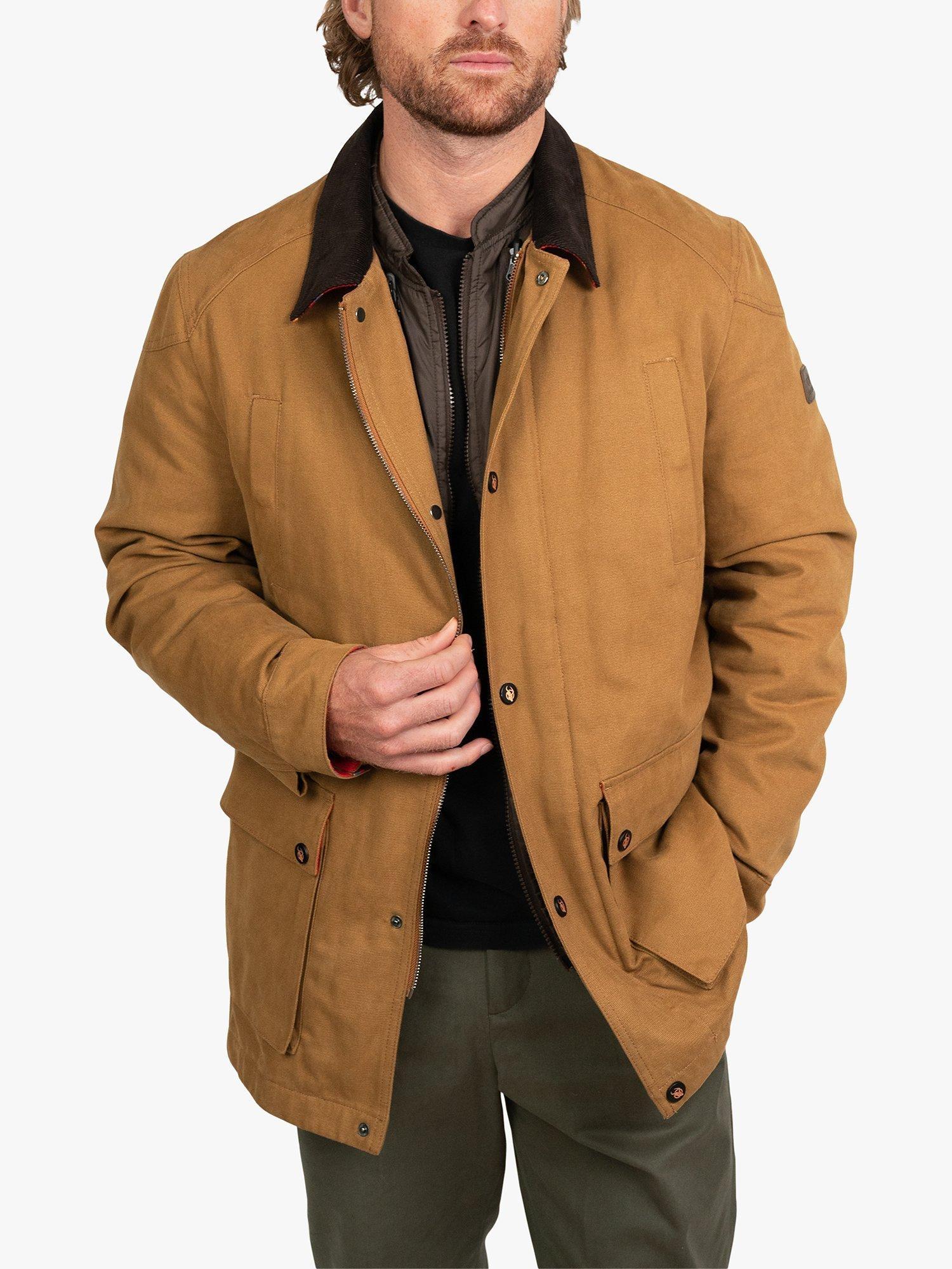 KOY 2-in-1 Kenyan Kikoy Canvas Jacket, Camel