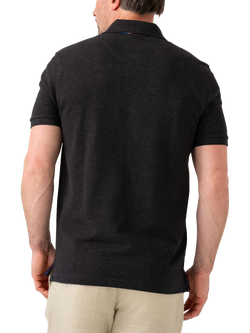 KOY Short Sleeve Regular Fit Polo Shirt, Grey Charcoal - view 2, Grey Charcoal