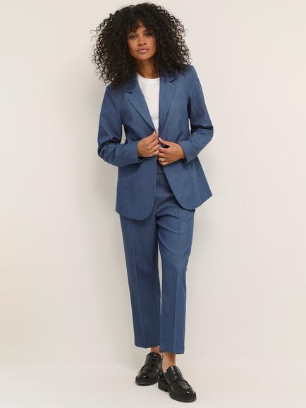 KAFFE Sakura Blazer, Vintage Indigo