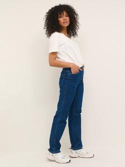KAFFE Vicky Straight Leg Jeans, Blue Washed Denim