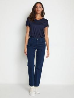 KAFFE Vicky Straight Leg Jeans, Dark Blue Denim
