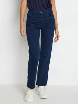 KAFFE Vicky Straight Leg Jeans - view 2, Dark Blue Denim