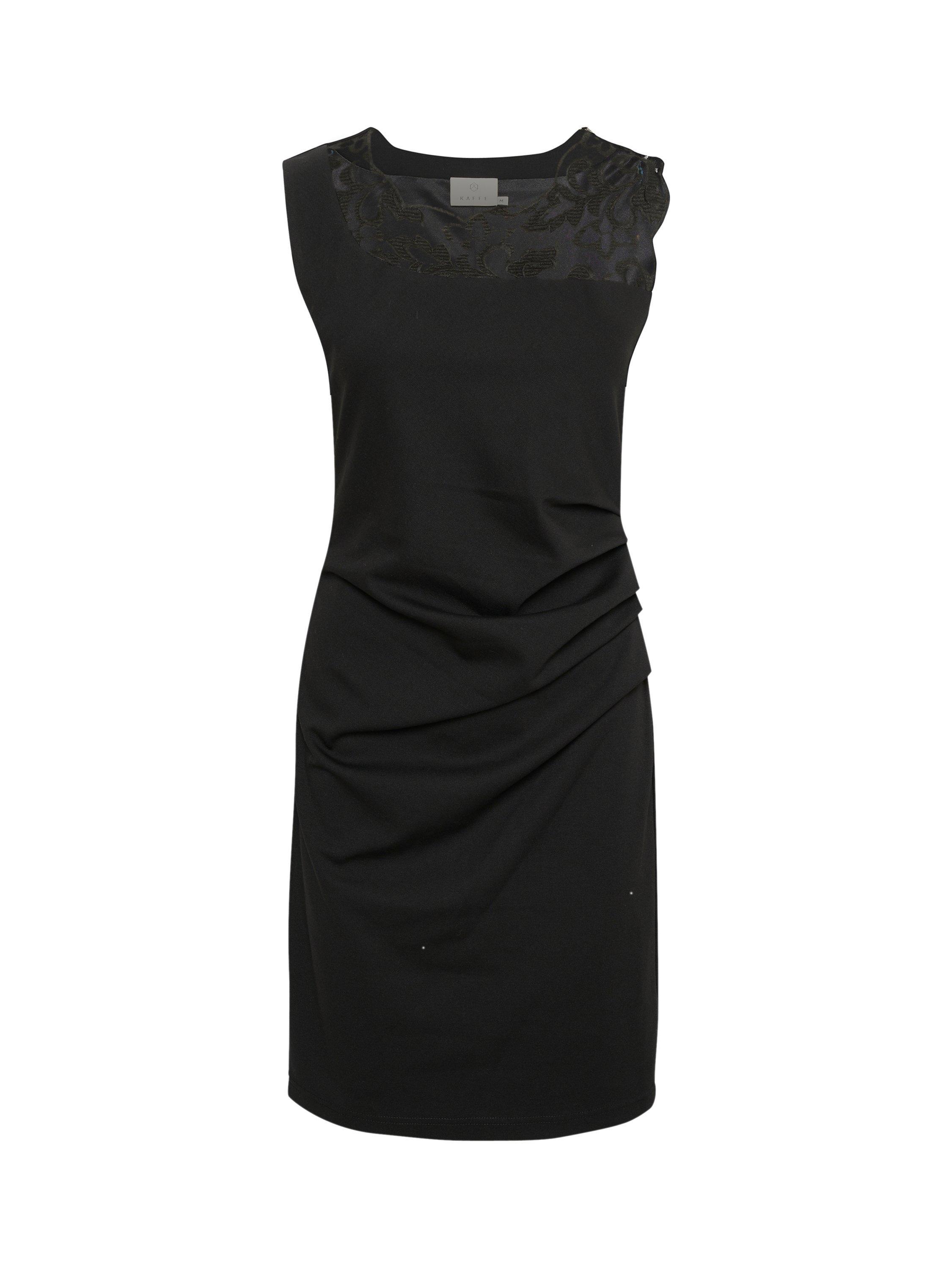 Product image 5 of 6, which shows KAFFE India Sleeveless Cocktail Dress, Black, M