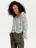 KAFFE Debra Long Sleeve V-Neck Blouse