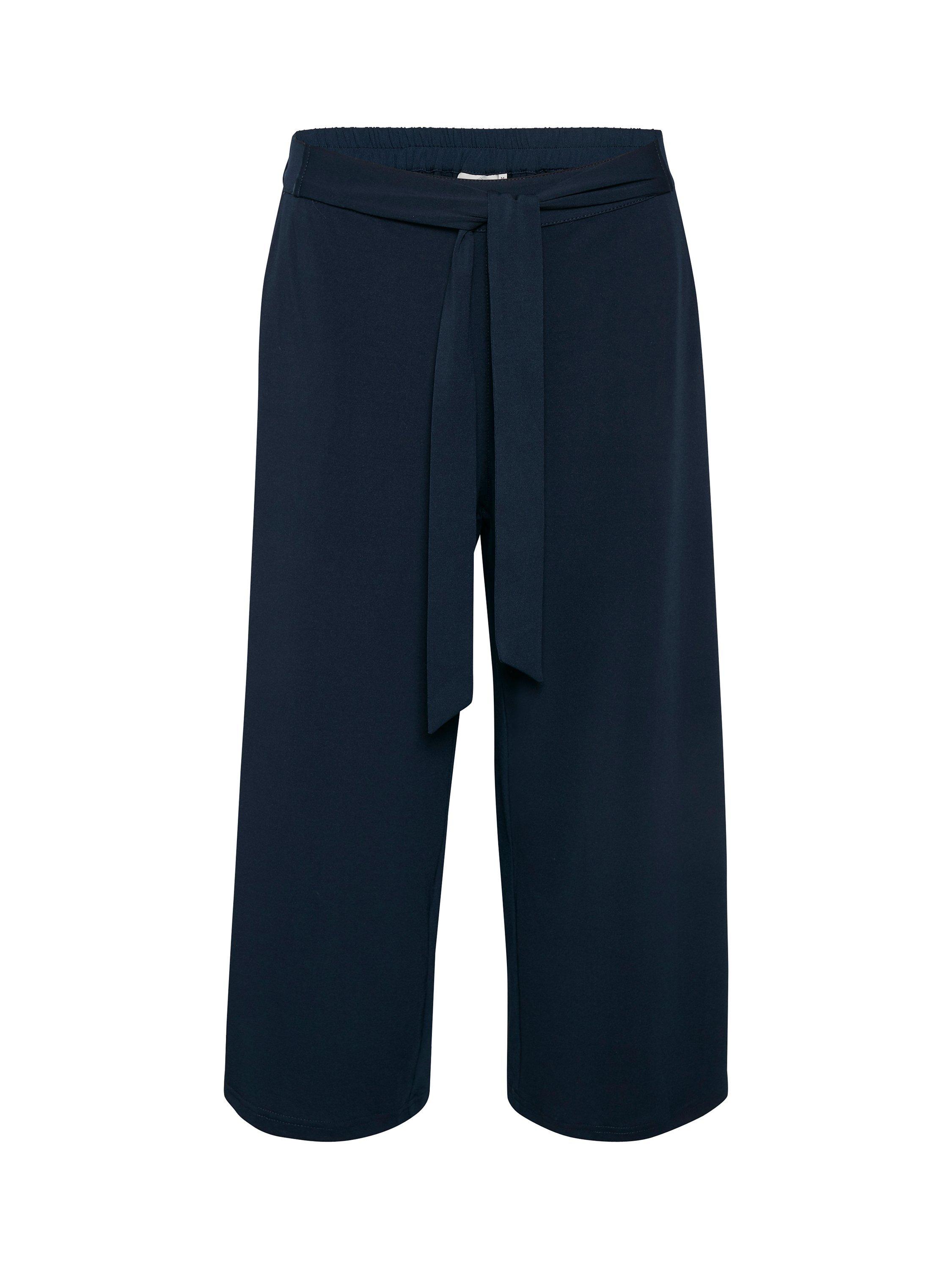 Product image 5 of 8, which shows KAFFE Malli Cropped Casual Trousers, Midnight Marine, M