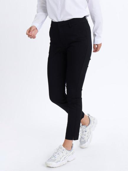 KAFFE Lea Chino Trousers, Deep Black
