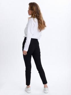 KAFFE Lea Chino Trousers - view 2, Deep Black