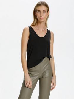 Soaked In Luxury Columbine Tank Top, Black