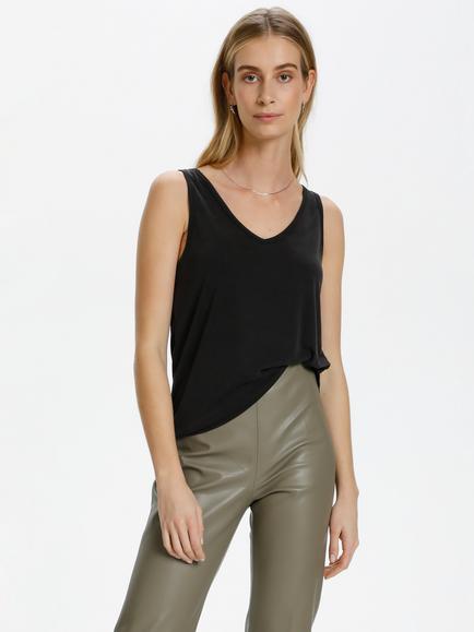 Soaked In Luxury Columbine Tank Top, Black