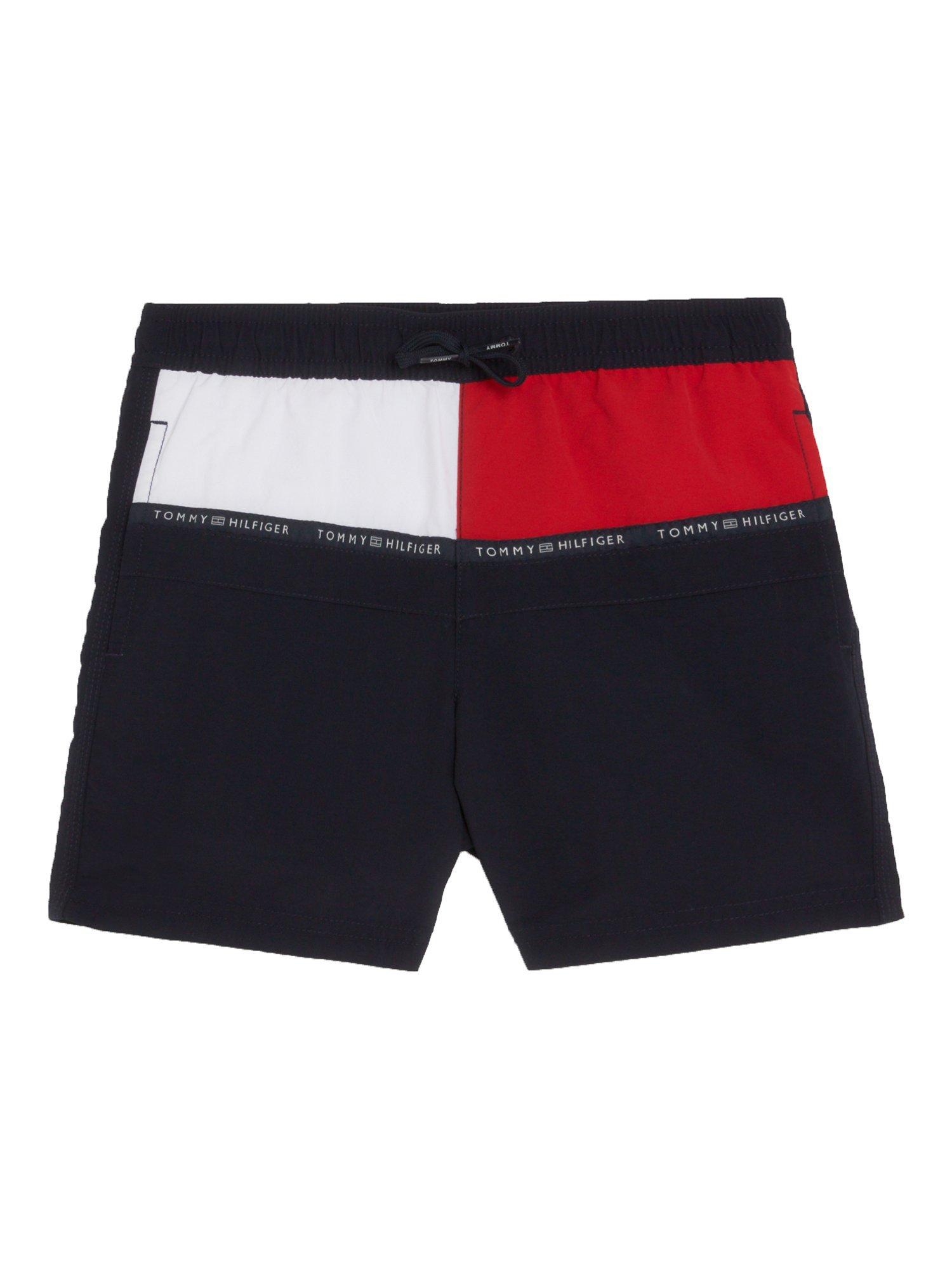 Tommy Hilfiger Kids' Core Flag Swim Shorts, Desert Sky