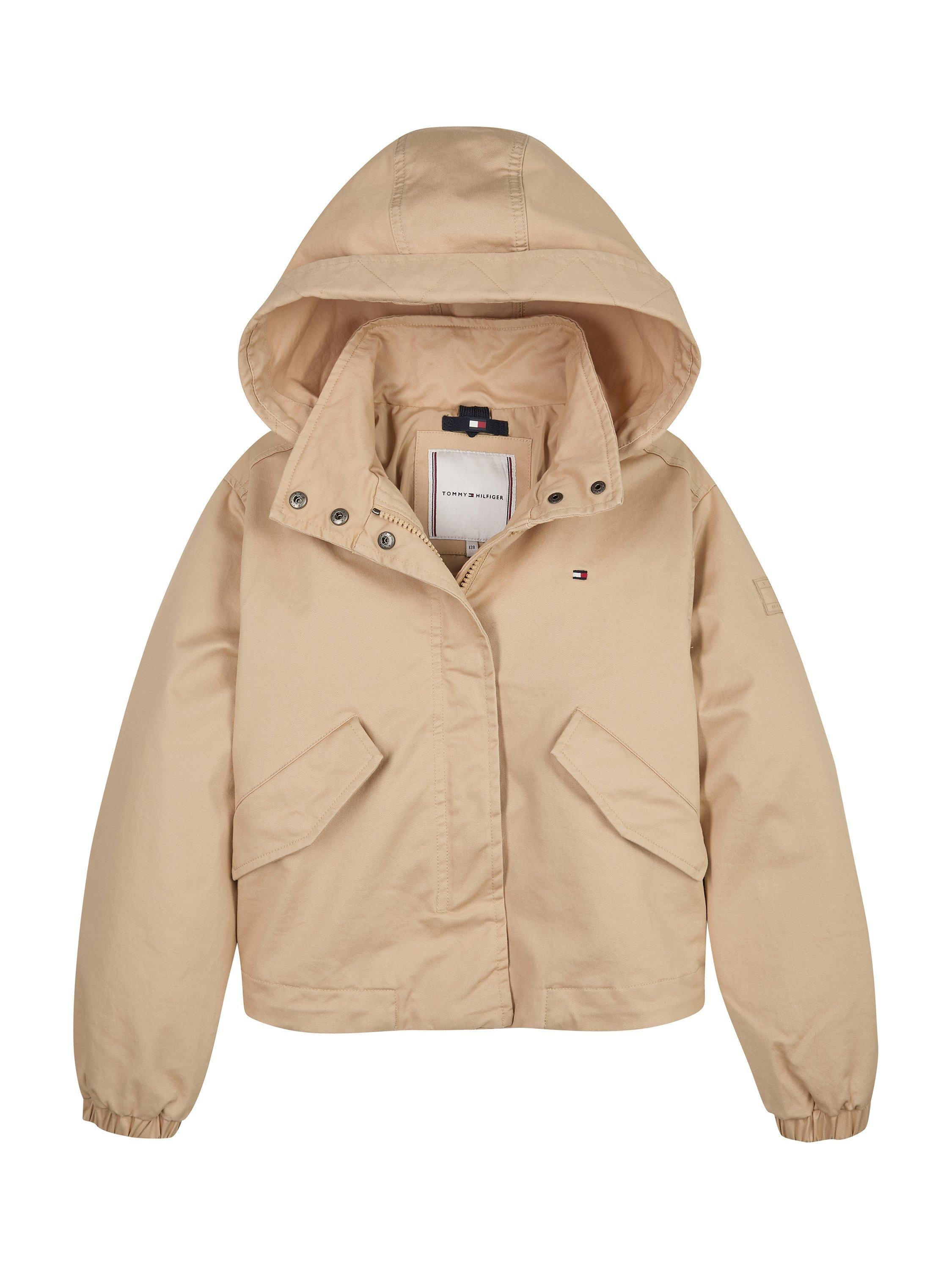 Tommy Hilfiger Kids' Parka Trench Jacket, Natural