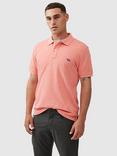 Rodd & Gunn The Gunn Cotton Slim Fit Short Sleeve Polo Shirt, Salmon