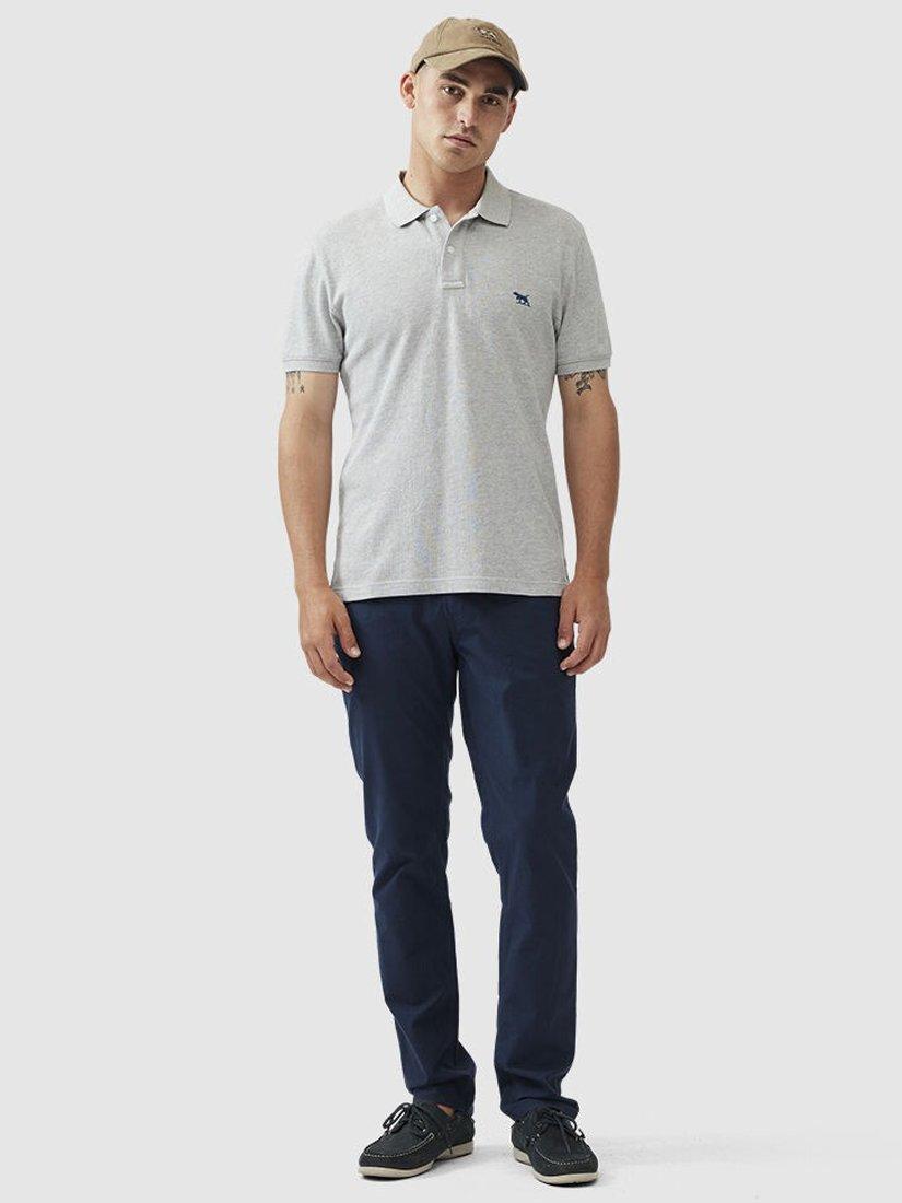 Product image 2 of 4, which shows Rodd & Gunn The Gunn Cotton Slim Fit Short Sleeve Polo Shirt, Dusk, XS