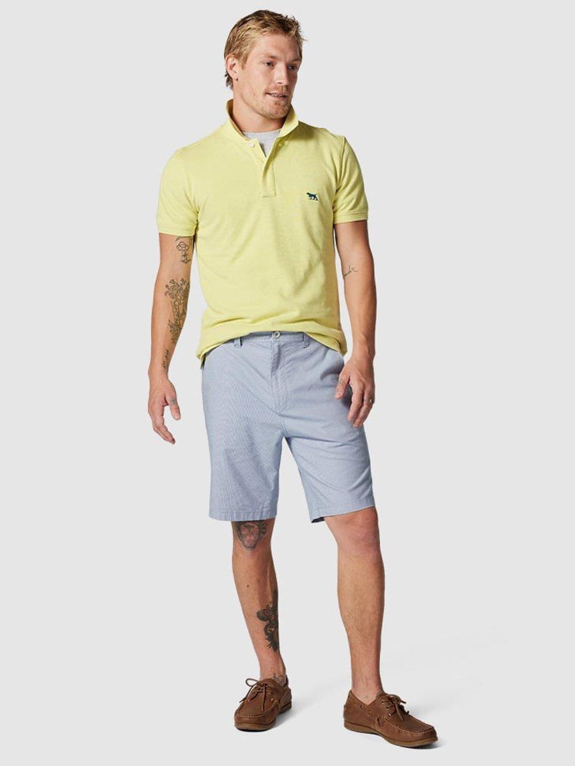 Product image 2 of 5, which shows Rodd & Gunn The Gunn Cotton Slim Fit Short Sleeve Polo Shirt, Limoncello, XS