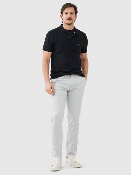 Rodd & Gunn The Gunn Cotton Slim Fit Short Sleeve Polo Shirt - view 2, Onyx
