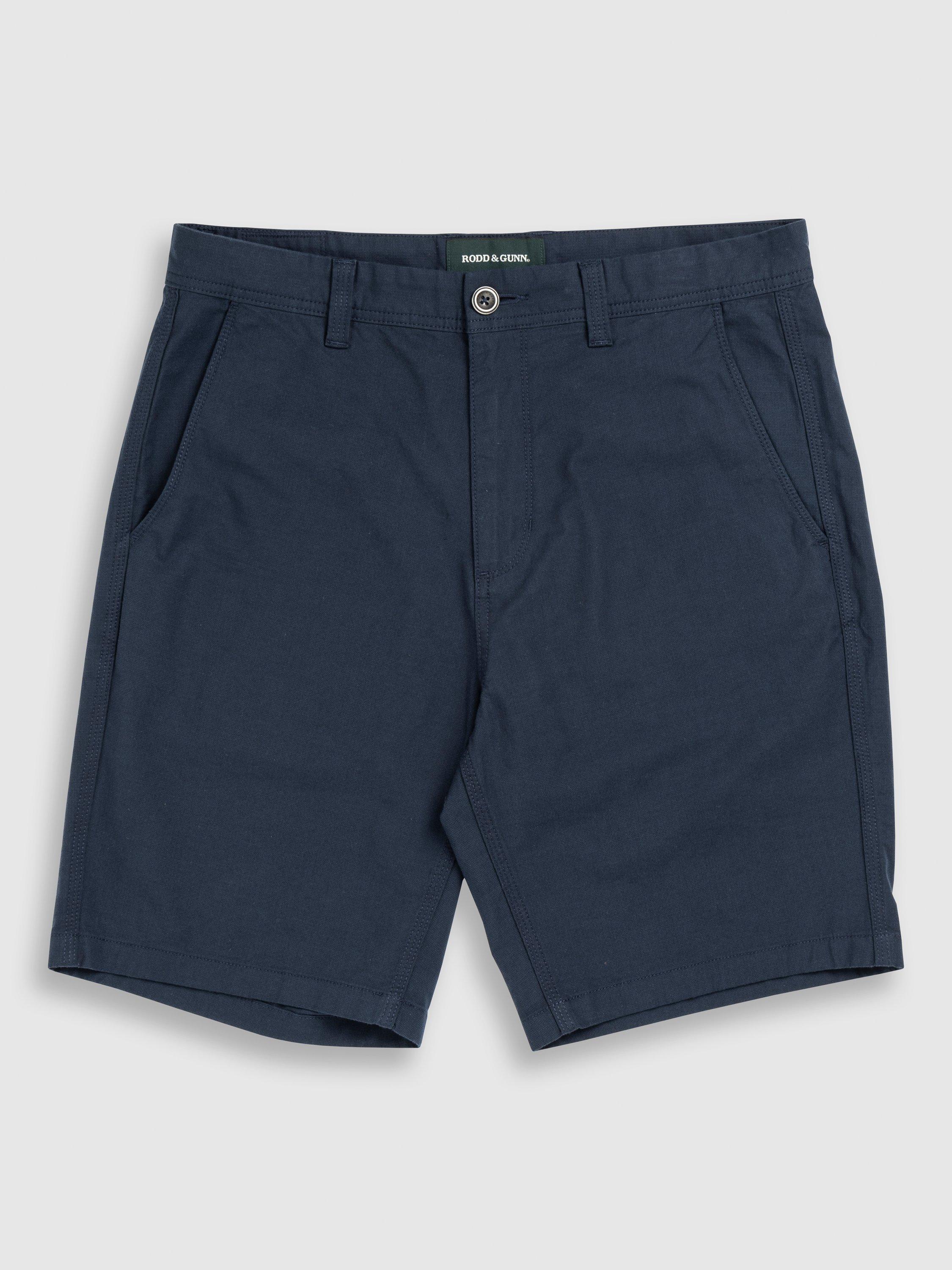 Product image 4 of 4, which shows Rodd & Gunn The Gunn Stretch Cotton 9" Bermuda Shorts, Navy, 28
