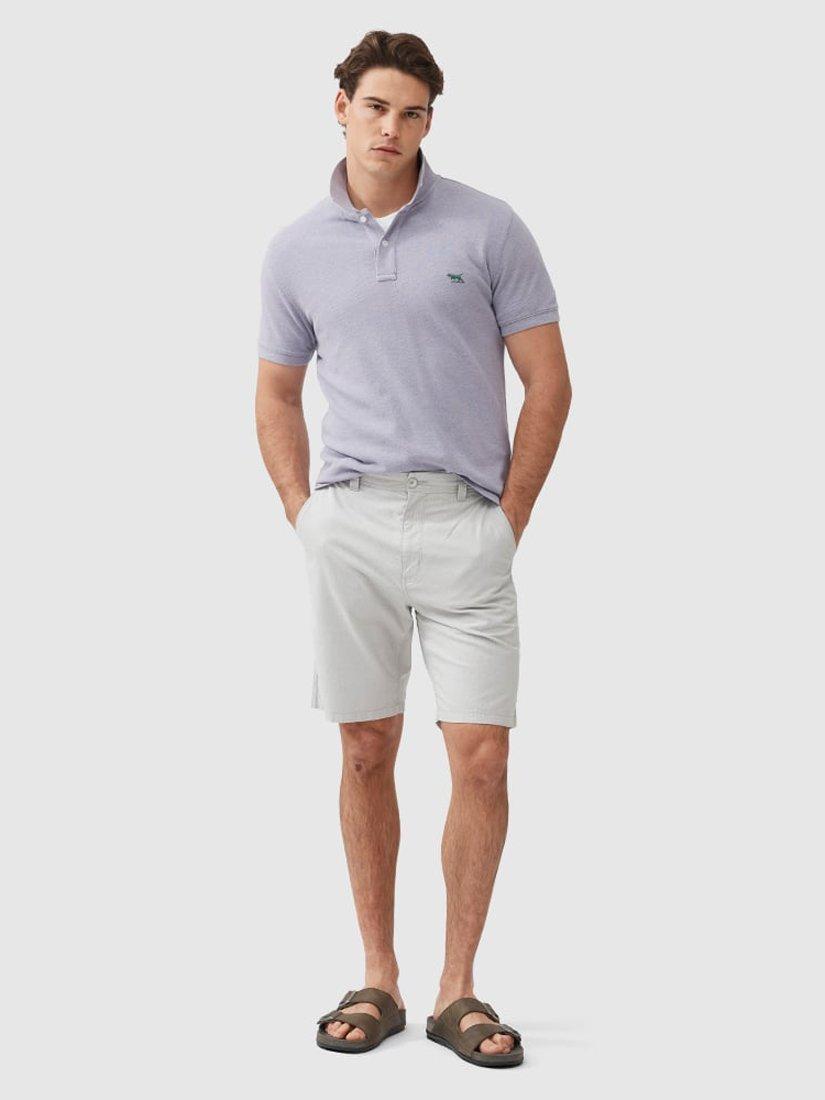 Product image 2 of 6, which shows Rodd & Gunn The Gunn Stretch Cotton 9" Bermuda Shorts, Coconut, 28