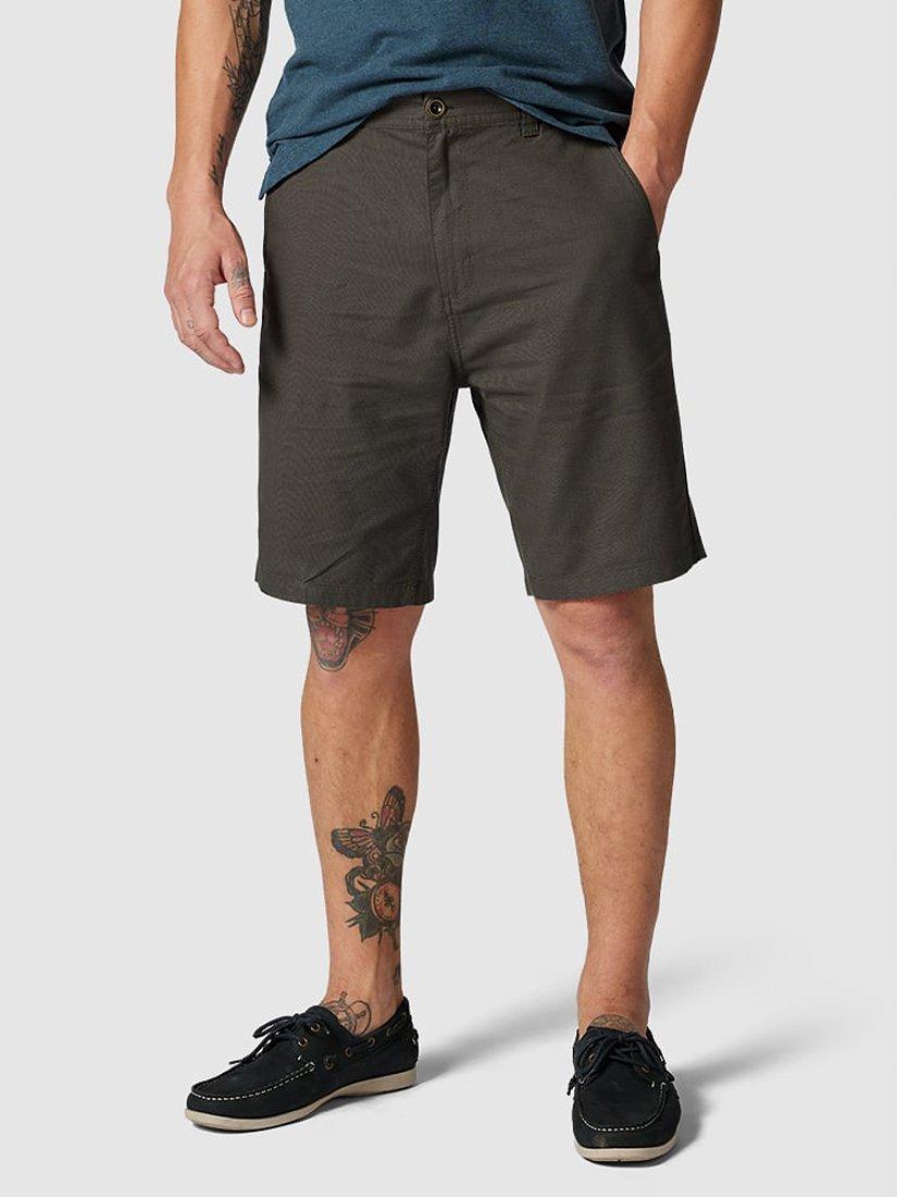 Product image 1 of 6, which shows Rodd & Gunn The Gunn Stretch Cotton 9" Bermuda Shorts, Forest, 28