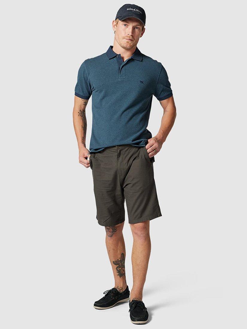 Product image 2 of 6, which shows Rodd & Gunn The Gunn Stretch Cotton 9" Bermuda Shorts, Forest, 28