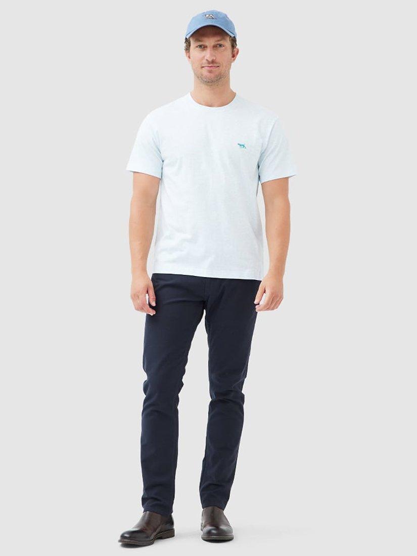 Product image 2 of 5, which shows Rodd & Gunn The Gunn Cotton Slim Fit Short Sleeve T-Shirt, Mist, XXS
