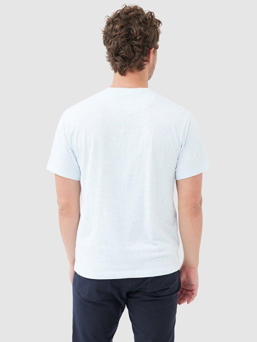 Product image 3 of 5, which shows Rodd & Gunn The Gunn Cotton Slim Fit Short Sleeve T-Shirt, Mist, XXS