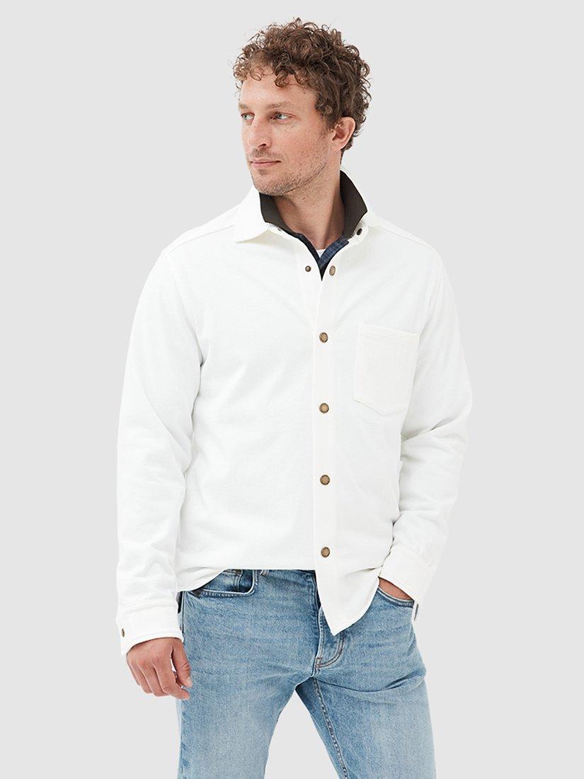 Gilbert X Rodd & Gunn Kingston Park Long Sleeve Rugby Shirt, Ecru