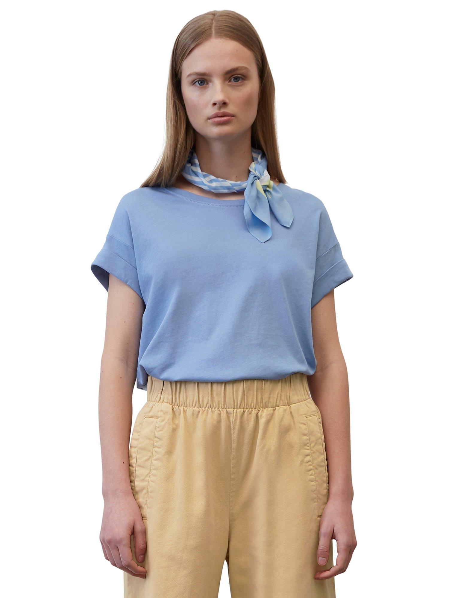 Marc O'Polo Cotton T-Shirt, Soft Sky Blue