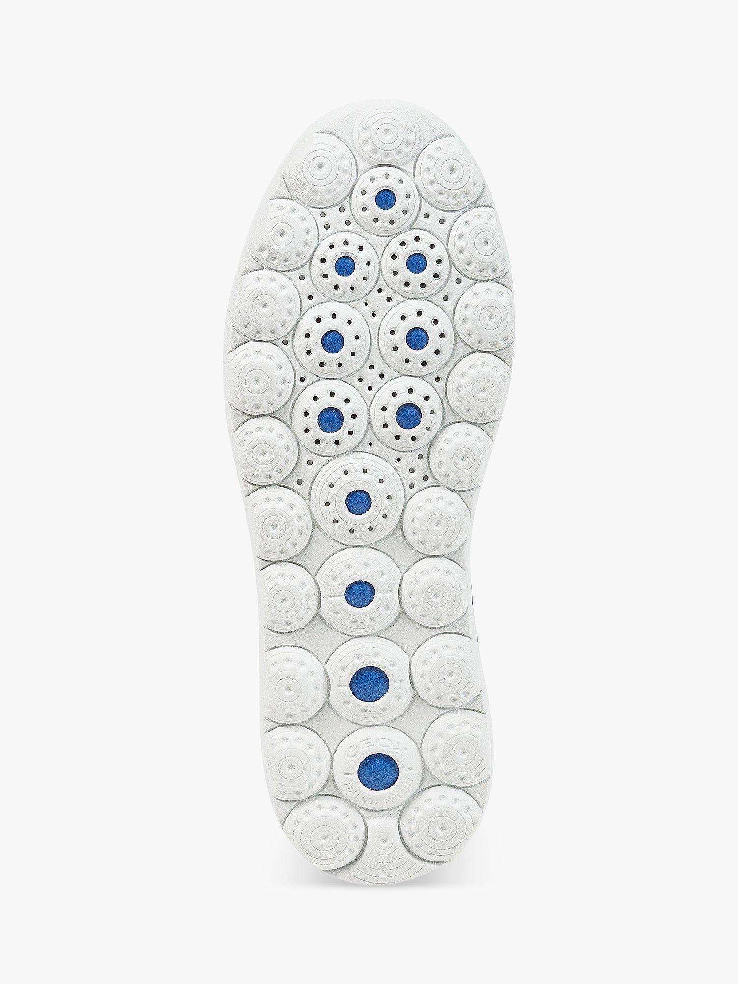 Product image 6 of 6, which shows Geox Spherica EC4.1 Leather Trainers, White/Gold, 2.5