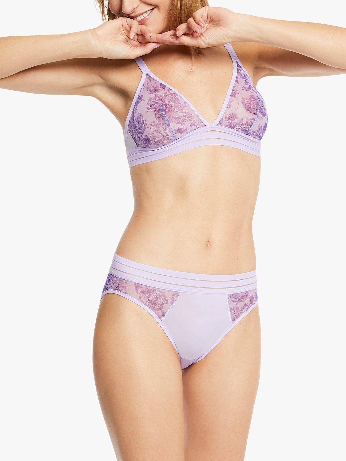 Product image 2 of 4, which shows Maison Lejaby Nufit Garden Briefs, Gravure Pensee, XXXL