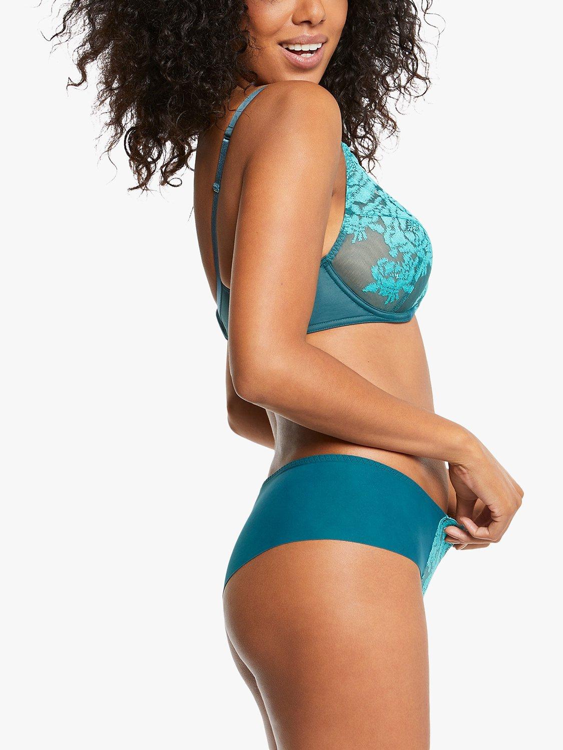 Product image 4 of 6, which shows Maison Lejaby Ikat Flower Boxer Shorts, Mediterranean, XXL