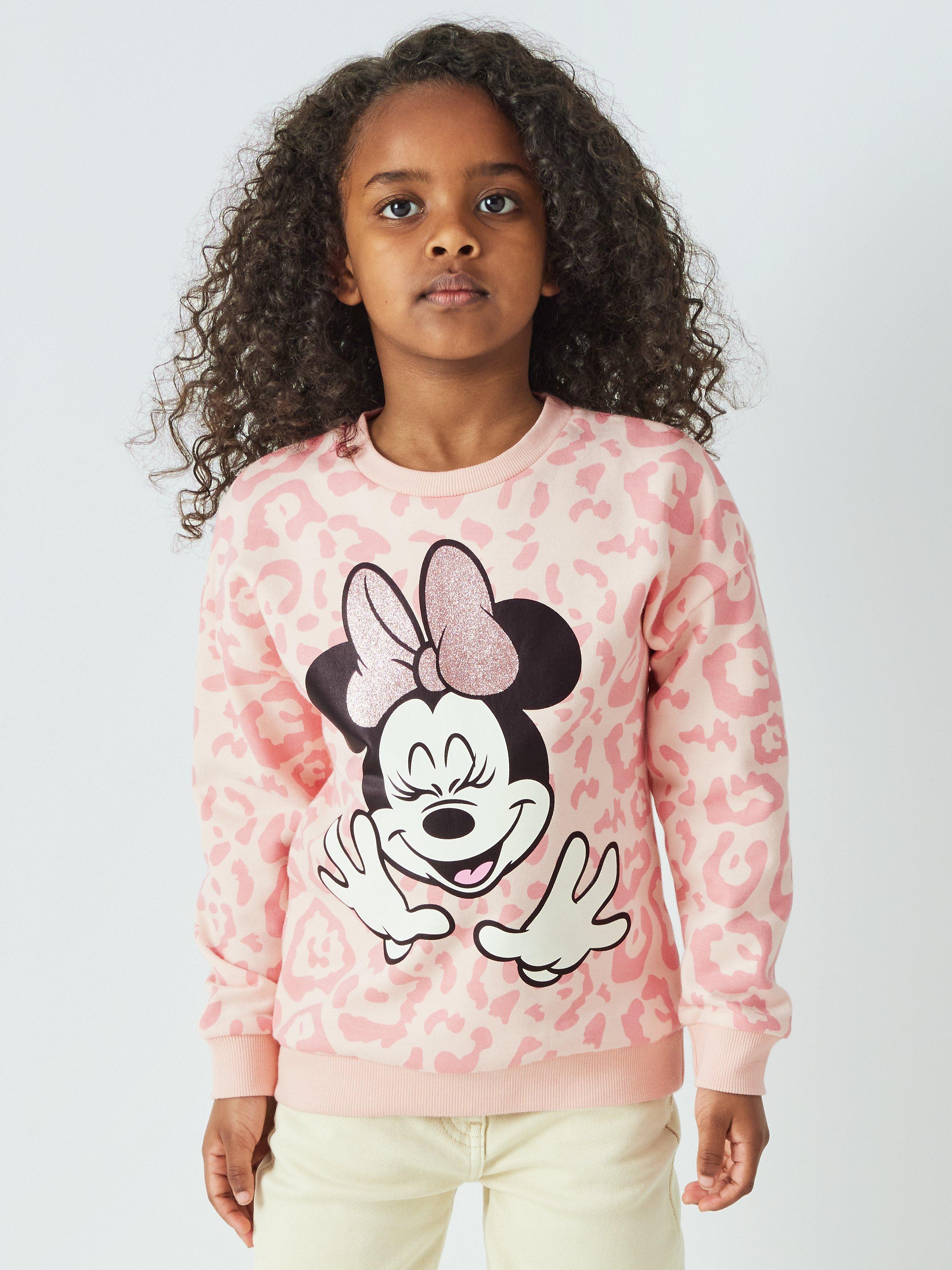 Brand Threads Kids' Disney Minnie Mouse Sweatshirt, Pink