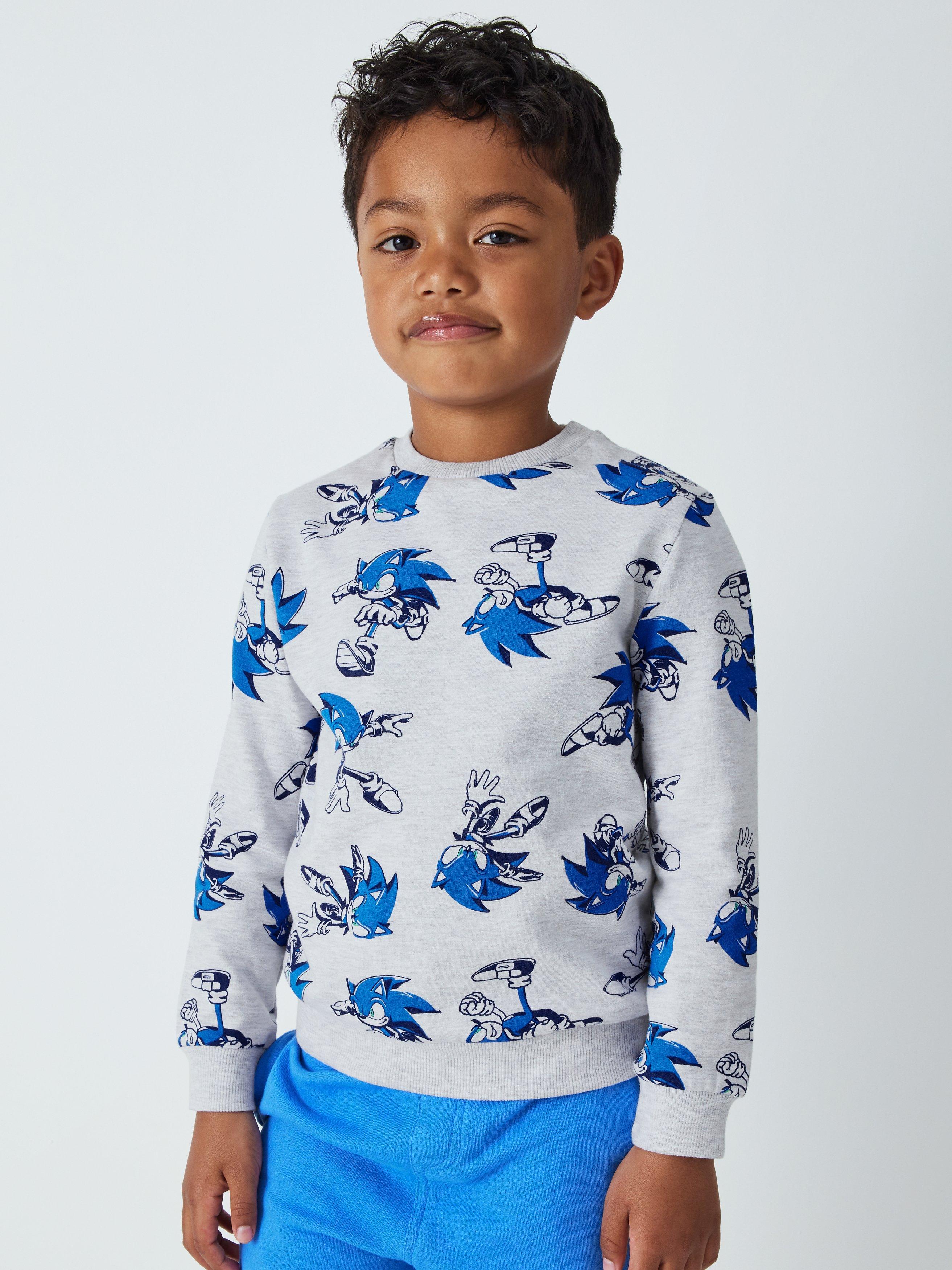 Brand Threads Kids' Sonic The Hedgehog Sweatshirt, Grey