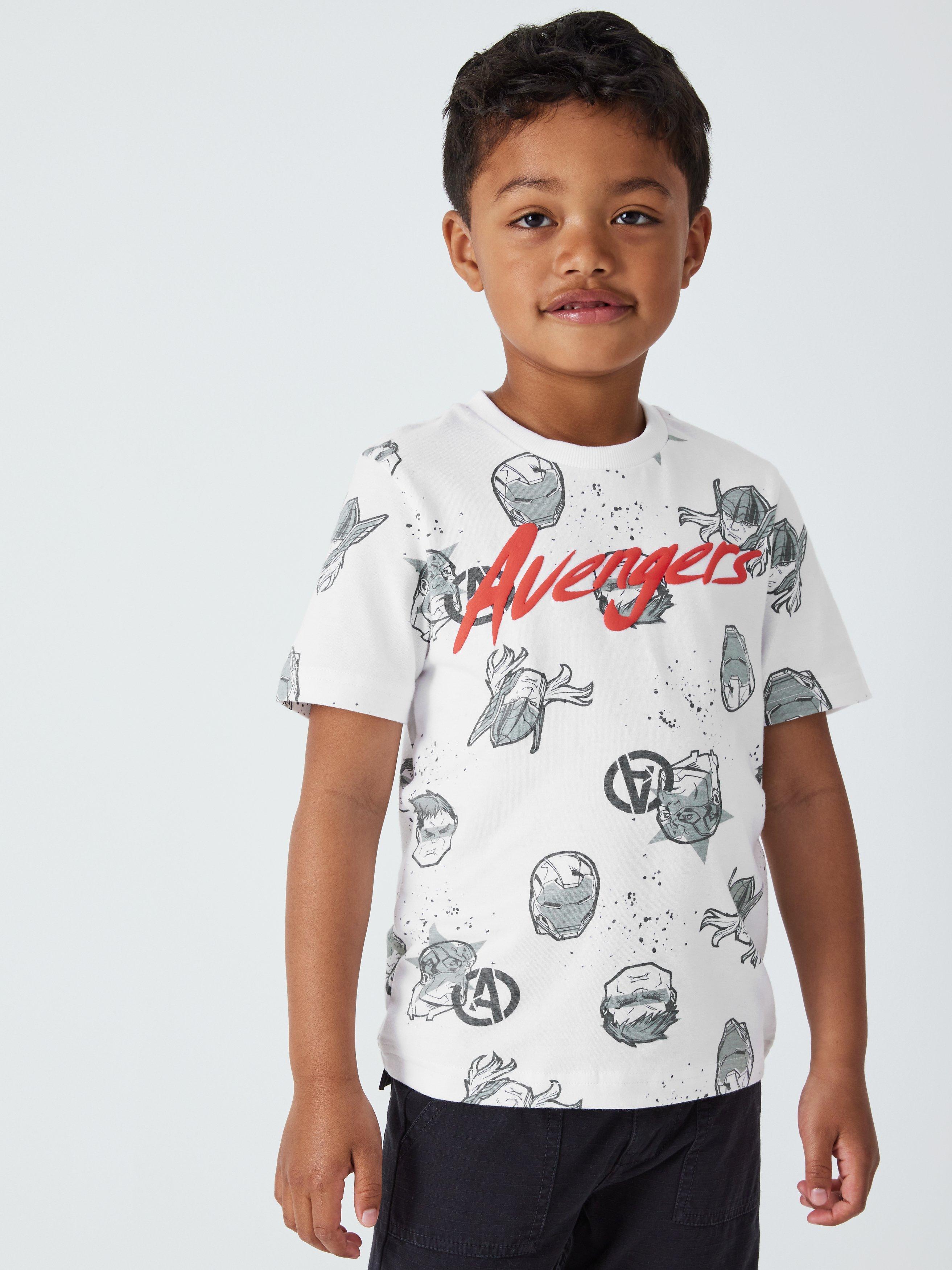 Brand Threads Kids' Marvel Avengers T-Shirt, Grey